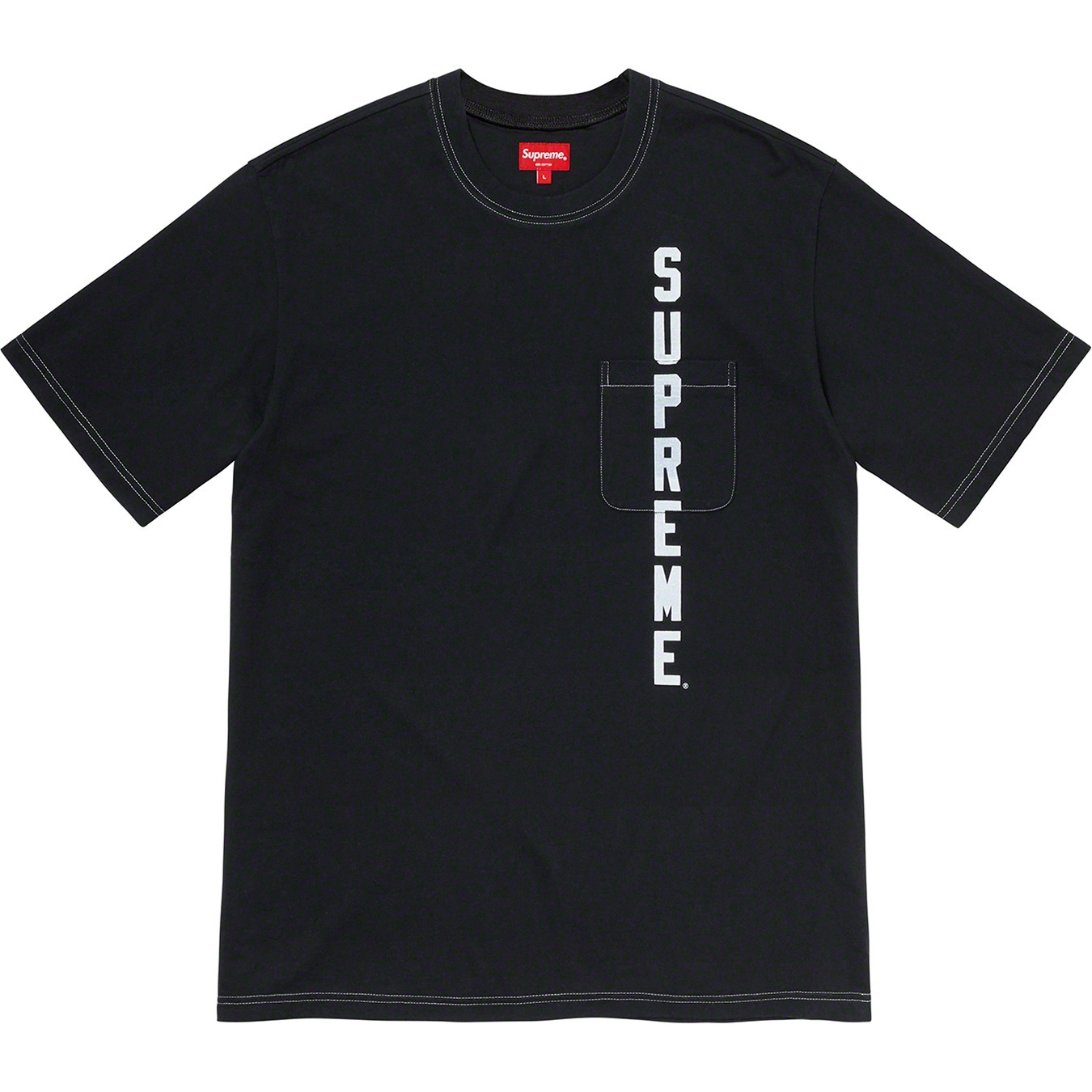 Contrast Stitch Pocket Tee view 3